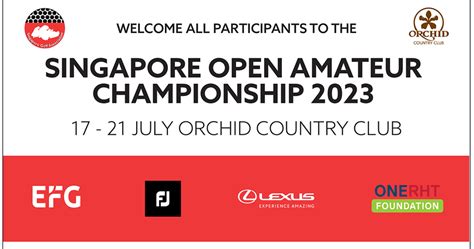 Singapore Open Amateur Championship 2023 – SGA.